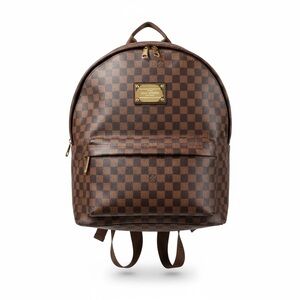 Louis Vuitton Faux Brown Checkered Backpack